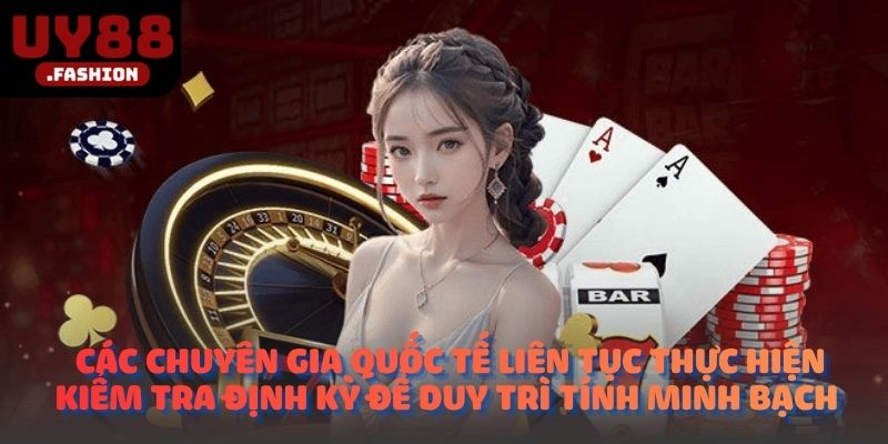 Các chuyên gia quốc tế liên tục thực hiện kiểm tra định kỳ để duy trì tính minh bạch 