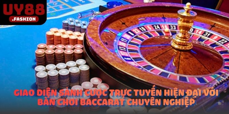 Giao diện sảnh cược trực tuyến hiện đại với bàn chơi Baccarat chuyên nghiệp
